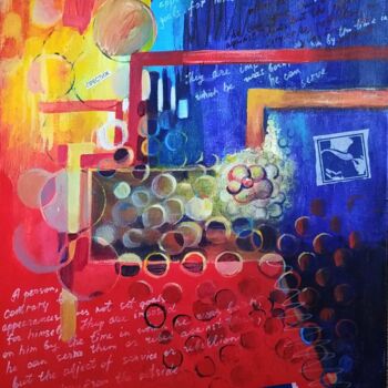 Картина под названием ""Solaris"" - Marina Shapareva, Подлинное произведение искусства, Акрил Установлен на Деревянная рама…