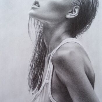 Рисунок под названием "Feeling" - Marina Ternavskaya, Подлинное произведение искусства, Карандаш