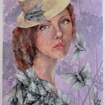 Рисунок под названием "I" - Marina Ternavskaya, Подлинное произведение искусства, Акварель