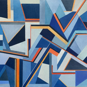 Картина под названием "Abstract" - Marina Vidal, Подлинное произведение искусства, Масло