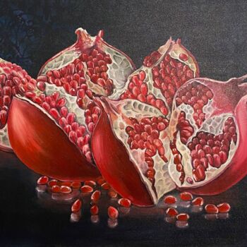 "Turkish pomergranate" başlıklı Tablo Marina Zykova tarafından, Orijinal sanat, Petrol