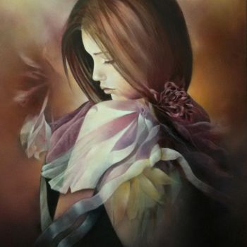 Painting titled "Libellula" by Marina Mian, Original Artwork