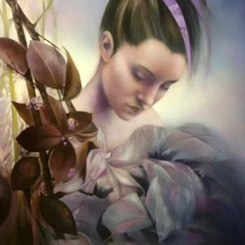 Ζωγραφική με τίτλο "Orchidea Selvaggia" από Marina Mian, Αυθεντικά έργα τέχνης
