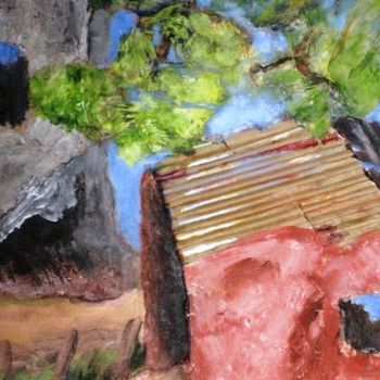 Pintura titulada "petite ruine bucoli…" por Marine Brivet, Obra de arte original, Otro