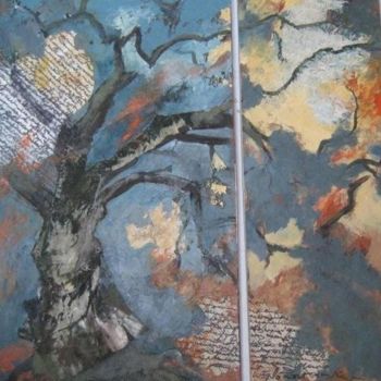 Pintura intitulada "l'arbre foudroyé  (…" por Marine Brivet, Obras de arte originais
