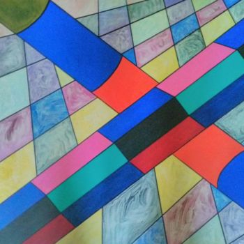 Pintura titulada "astratto geometrico…" por Marino De Laura, Obra de arte original, Acrílico