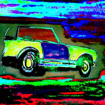 Arte digitale intitolato "Automobile - n.1/10" da Marino De Laura, Opera d'arte originale, Pittura digitale