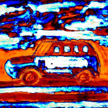 数字艺术 标题为“Land Rover n.1/10” 由Marino De Laura, 原创艺术品, 数字油画