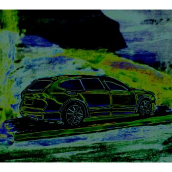 Arte digitale intitolato "Automobile" da Marino De Laura, Opera d'arte originale, Pittura digitale