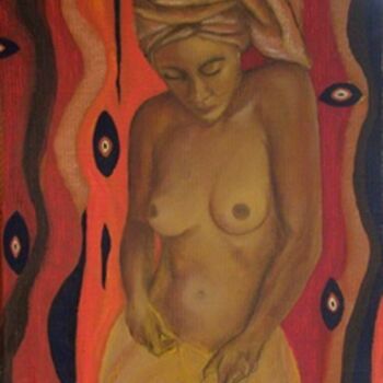 Peinture intitulée "Aminata" par Marinou, Œuvre d'art originale