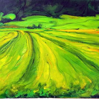 Painting titled "11-campagna-" by Mario Fanconi, Original Artwork, Oil