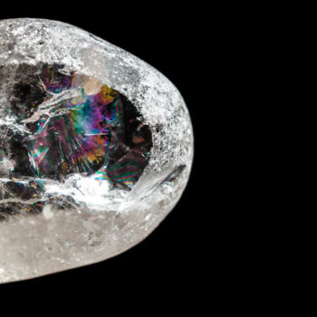 Fotografia zatytułowany „Rainbow Crystal” autorstwa Mario Morales Rubí, Oryginalna praca, Fotografia cyfrowa