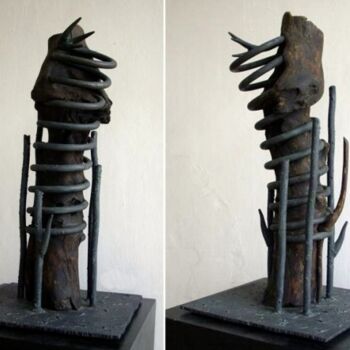Скульптура под названием "Ciclida 2" - Mario Morasan, Подлинное произведение искусства