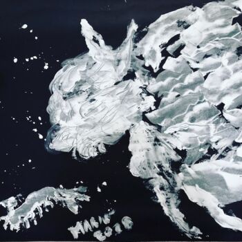 Картина под названием "nuvole-pazze-di-not…" - Mario Pratesi, Подлинное произведение искусства, Масло