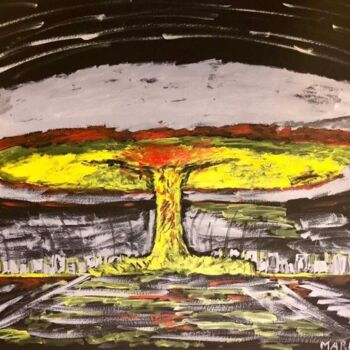 Pintura intitulada "Il fungo" por Mario Pratesi, Obras de arte originais