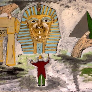 Peinture intitulée "Aida tra le nuvole" par Mario Pratesi, Œuvre d'art originale, Huile