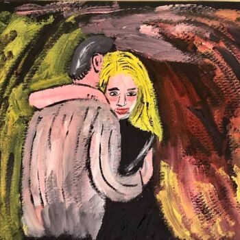 Pittura intitolato "L’abbraccio" da Mario Pratesi, Opera d'arte originale, Olio