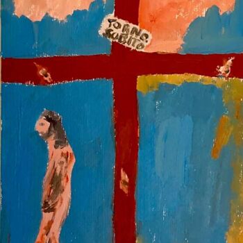 Pittura intitolato "Torno subito" da Mario Pratesi, Opera d'arte originale, Olio