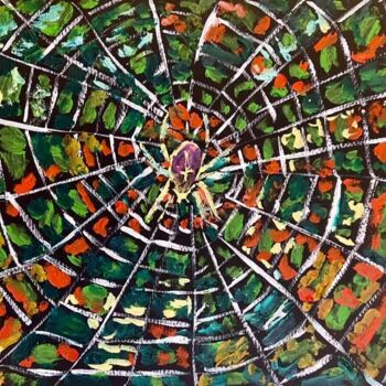 Pintura titulada "la toile d'araignée" por Mario Pratesi, Obra de arte original, Oleo