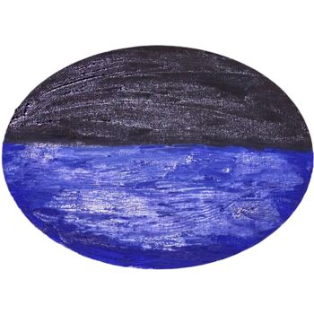 "Mare di notte" başlıklı Tablo Mario Pratesi tarafından, Orijinal sanat, Petrol