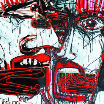 Цифровое искусство под названием "Dialog_4/21" - Mario Sprinz, Подлинное произведение искусства, Цифровая живопись