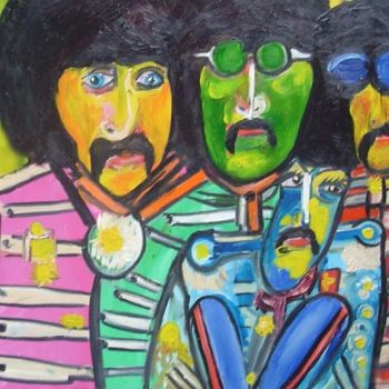 Painting titled "SARGENT PEPPERS 1" by Mário Brazil, Original Artwork, Oil