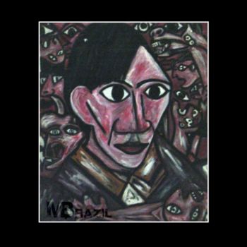 Painting titled "PICASSO E GUERNICA" by Mário Brazil, Original Artwork