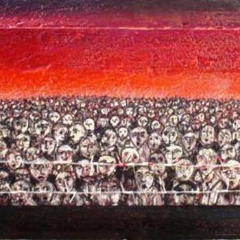 Pintura intitulada "concentração" por Mário Fresco, Obras de arte originais, Óleo