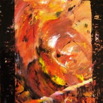 Painting titled "BOMBEIRO" by Mário Fresco, Original Artwork, Oil