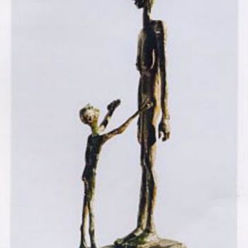 Sculpture titled "donna con bambino" by Mario Jerone, Original Artwork