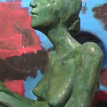 Sculpture titled "Particolare donna s…" by Mario Jerone, Original Artwork