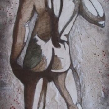 Pittura intitolato "Adamo (Bozzetto)" da Mario Morreale, Opera d'arte originale