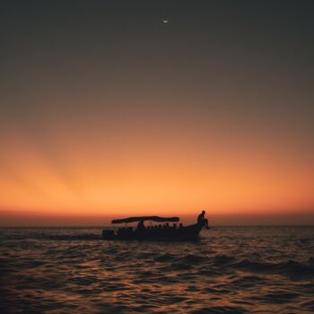 Photographie intitulée "Golden hour in Baru…" par Marion Collet, Œuvre d'art originale, Photographie numérique