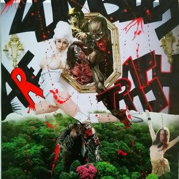 Collages intitolato "Zombies Are Trash" da Marion Revoyre, Opera d'arte originale, Collages