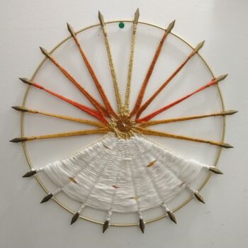 Art textile intitulée "Sunrise" par Marion Revoyre, Œuvre d'art originale, Fil