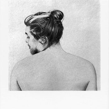 图画 标题为“N°5, format Polaroïd” 由Marion Roy, 原创艺术品, 铅笔