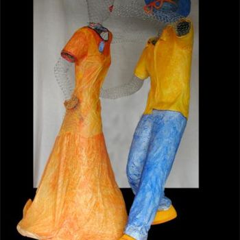 Sculpture intitulée "Danseurs" par Marion De La Fontaine, Œuvre d'art originale