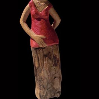 Sculpture intitulée "Jupe droite" par Marion De La Fontaine, Œuvre d'art originale, Céramique