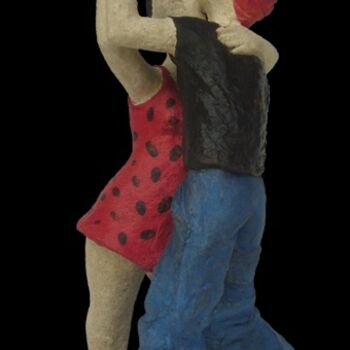 Sculpture titled "Les danseurs" by Marion De La Fontaine, Original Artwork