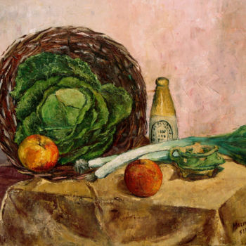 绘画 标题为“Vegetables” 由Michelangelo Verso, 原创艺术品, 油