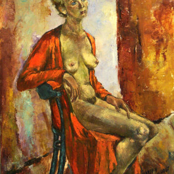 Female nude on chair