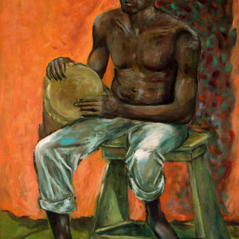 绘画 标题为“Bongo player” 由Michelangelo Verso, 原创艺术品, 油