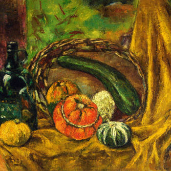 Peinture intitulée "Still life with gou…" par Michelangelo Verso, Œuvre d'art originale, Huile