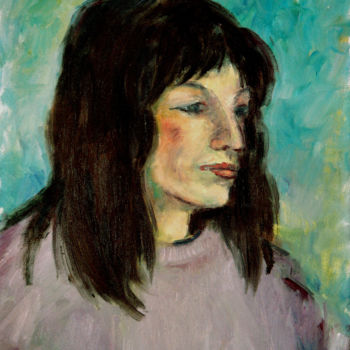 Pintura titulada "Portrait of a woman" por Michelangelo Verso, Obra de arte original, Oleo