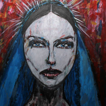 Painting titled "Inmaculada" by Mario Navarrete, Original Artwork, Acrylic