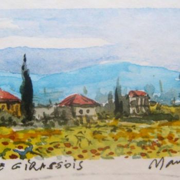 Painting titled "campo-de-girassois-…" by Mario Tossi, Original Artwork