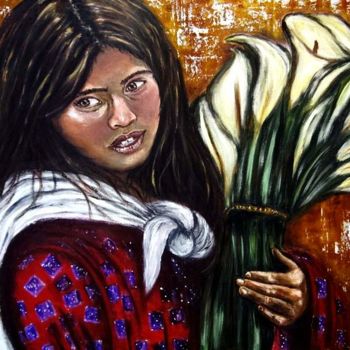 Painting titled "El lenguaje en la m…" by Marisa Espinosa García, Original Artwork