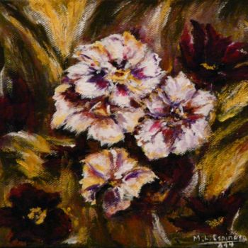 Painting titled "Flores 2" by Marisa Espinosa García, Original Artwork