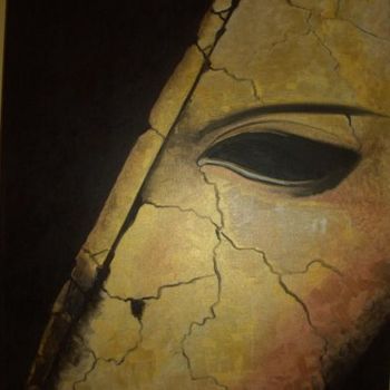 Malerei mit dem Titel "Mask" von Marisa Jamaica, Original-Kunstwerk