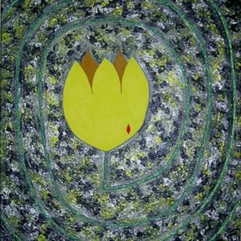 Painting titled "Las flores de Lilit…" by Marisol Pita, Original Artwork, Oil